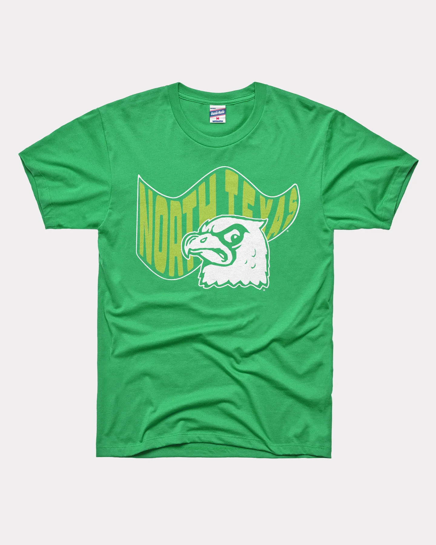 North Texas Waving Flag Heather Green T-Shirt
