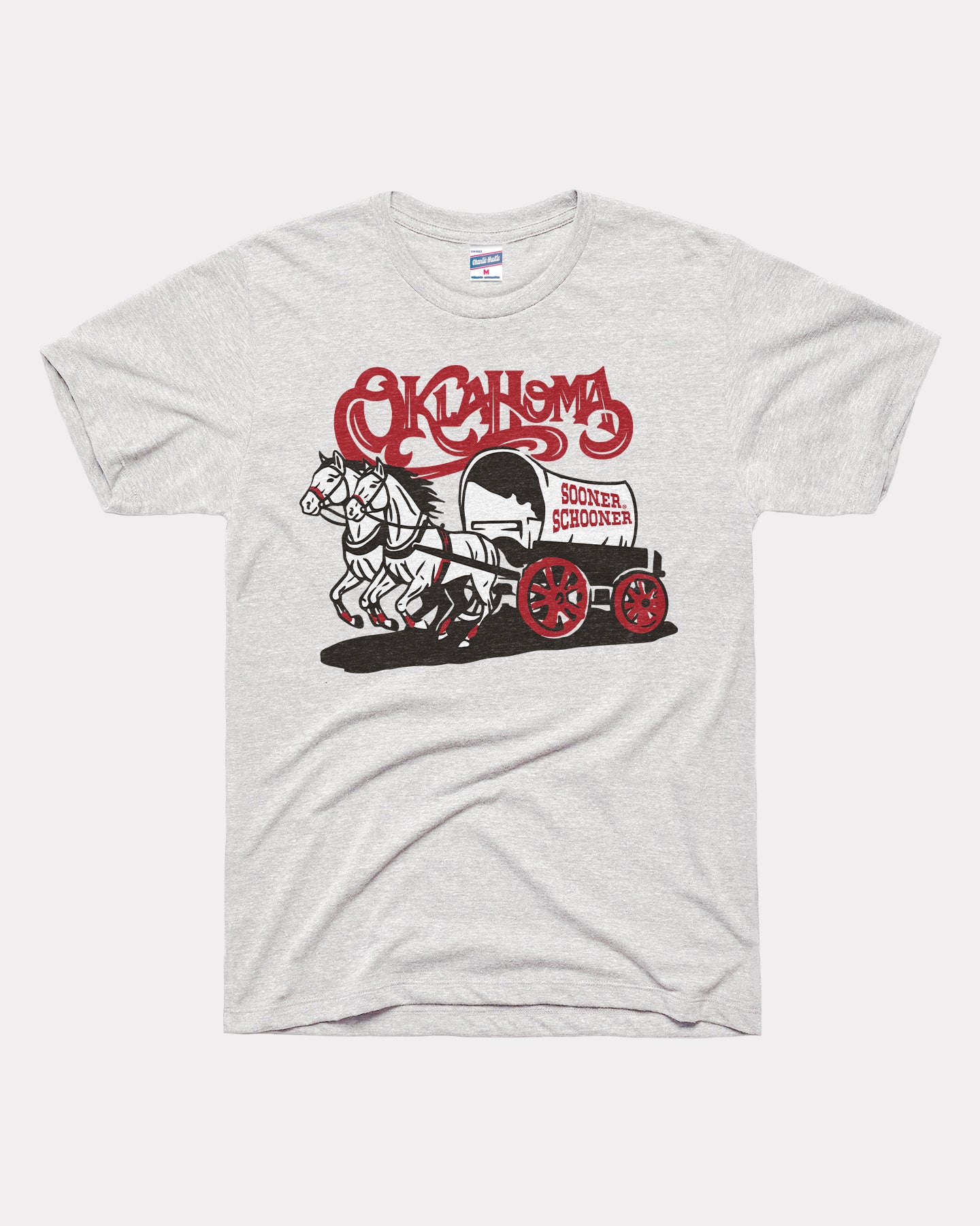Oklahoma Sooner Schooner Wagon Ash T-Shirt