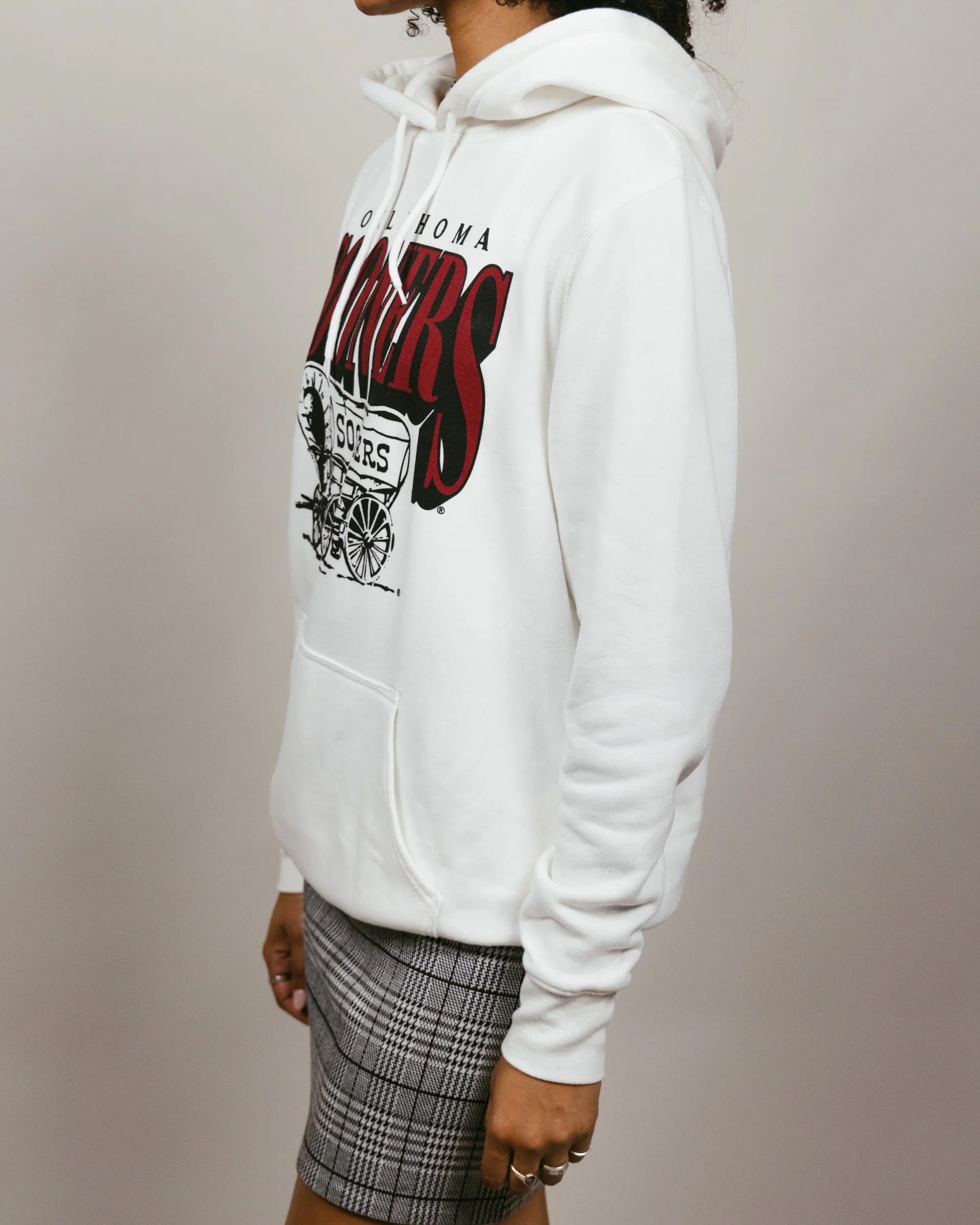 Oklahoma Sooner Schooner White Hoodie - Image 3