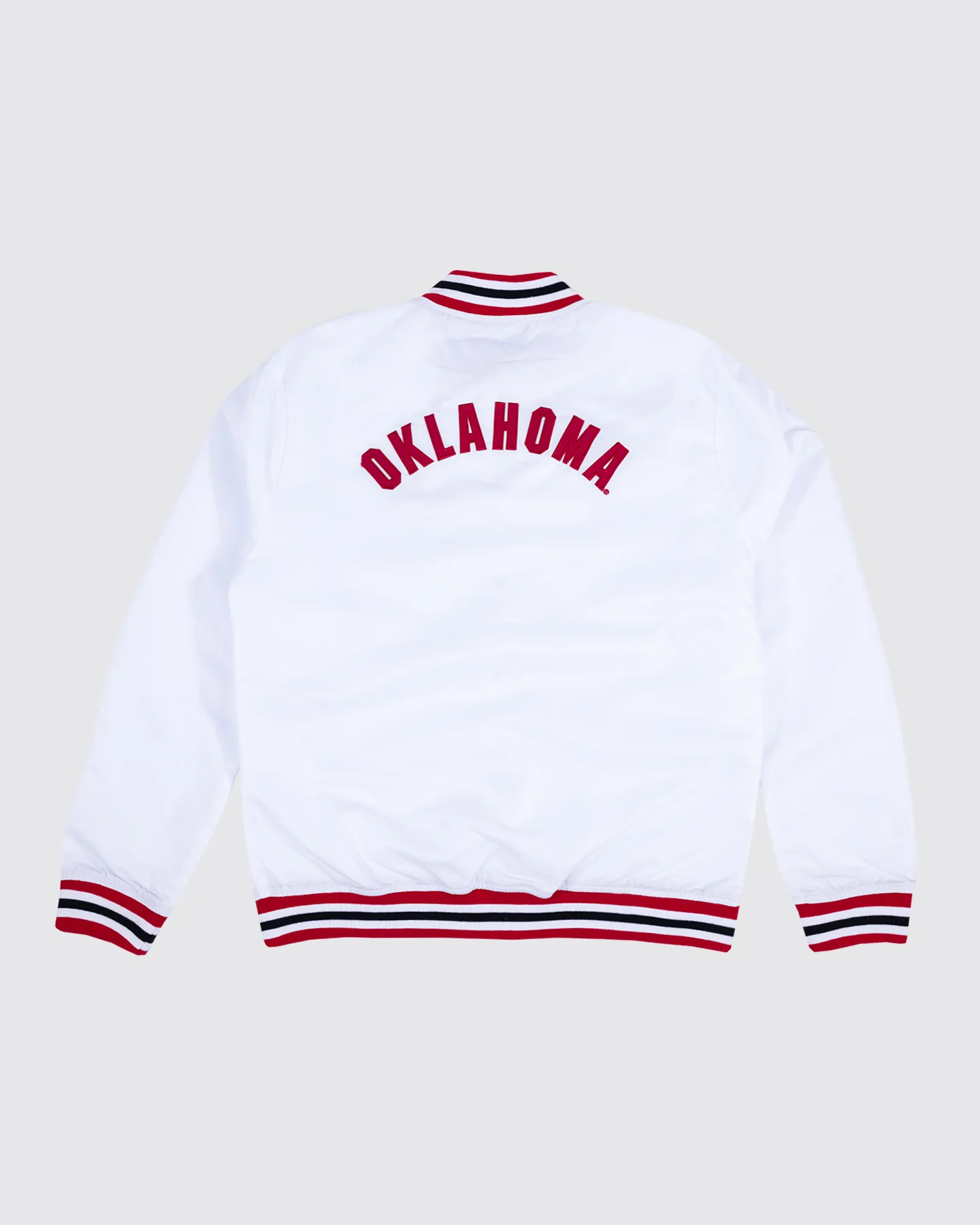 Oklahoma Sooners #1 White Letterman Jacket - Image 2