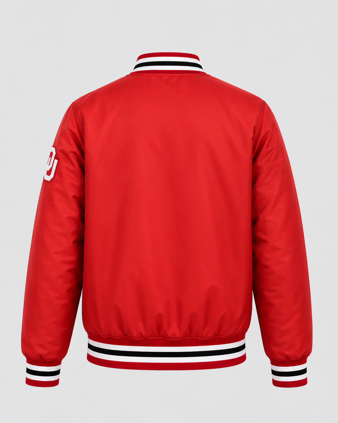 Oklahoma Sooners Script Crimson Varsity Jacket - Image 2