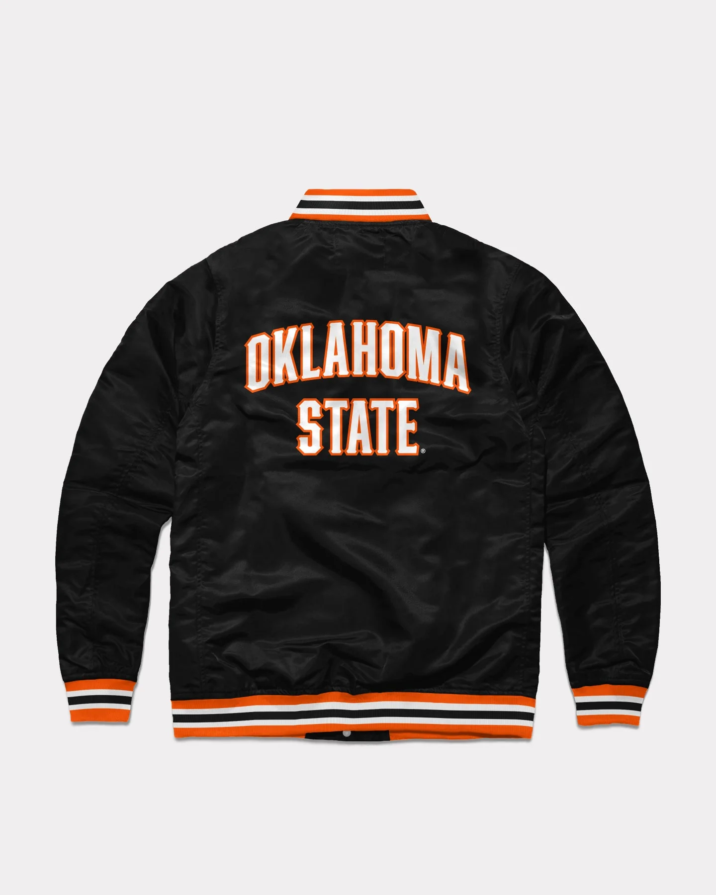 Oklahoma State Cowboys Black Letterman Jacket - Image 2