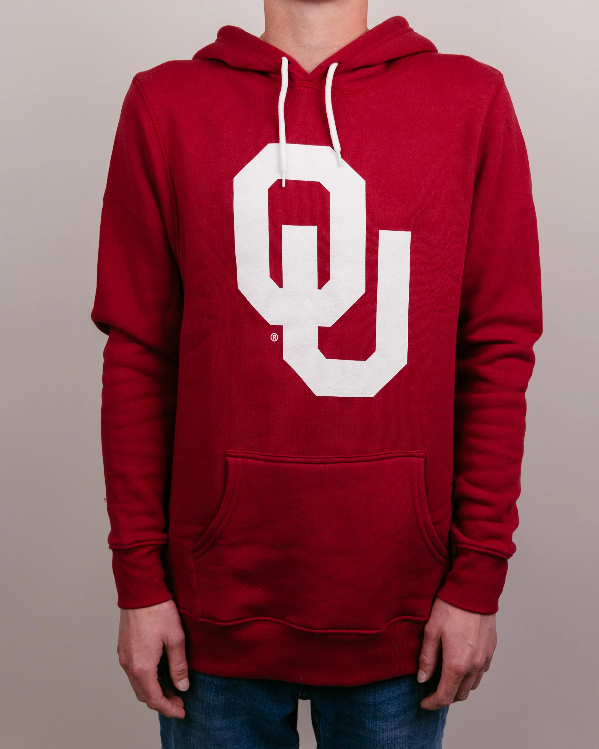 OU Sooners Logo Cardinal Hoodie - Image 2