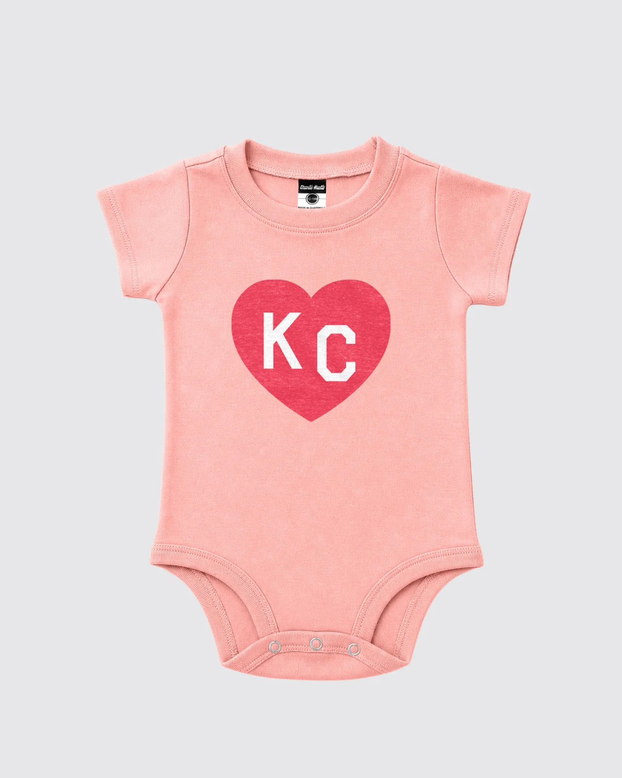Pink KC Heart Pink Onesie
