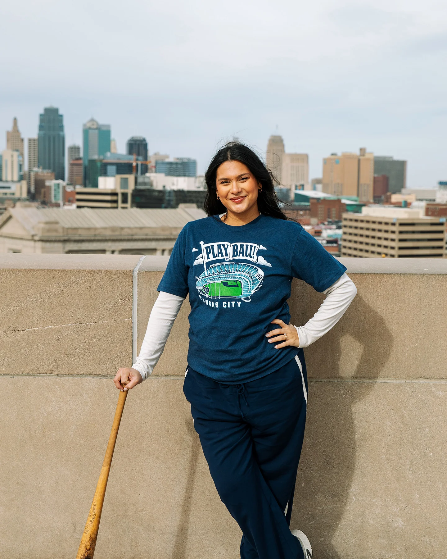 Play Ball Crown Town Stadium Navy T-Shirt