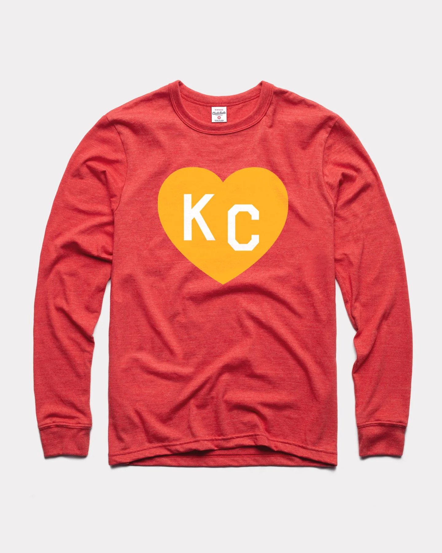 Red KC Heart Long Sleeve T-Shirt