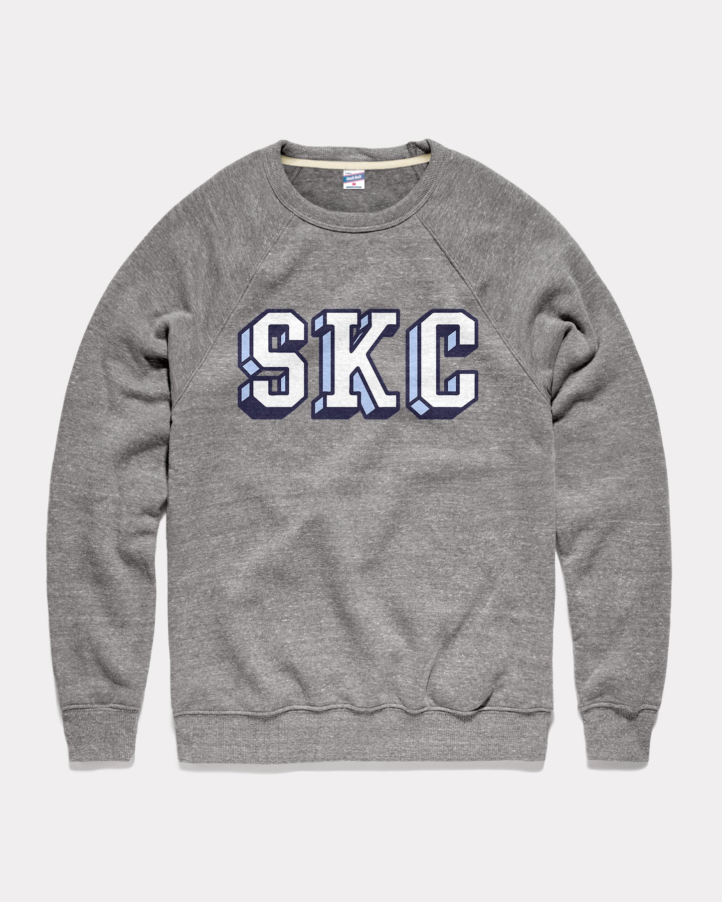 SKC Block Letter Vintage Grey Crewneck