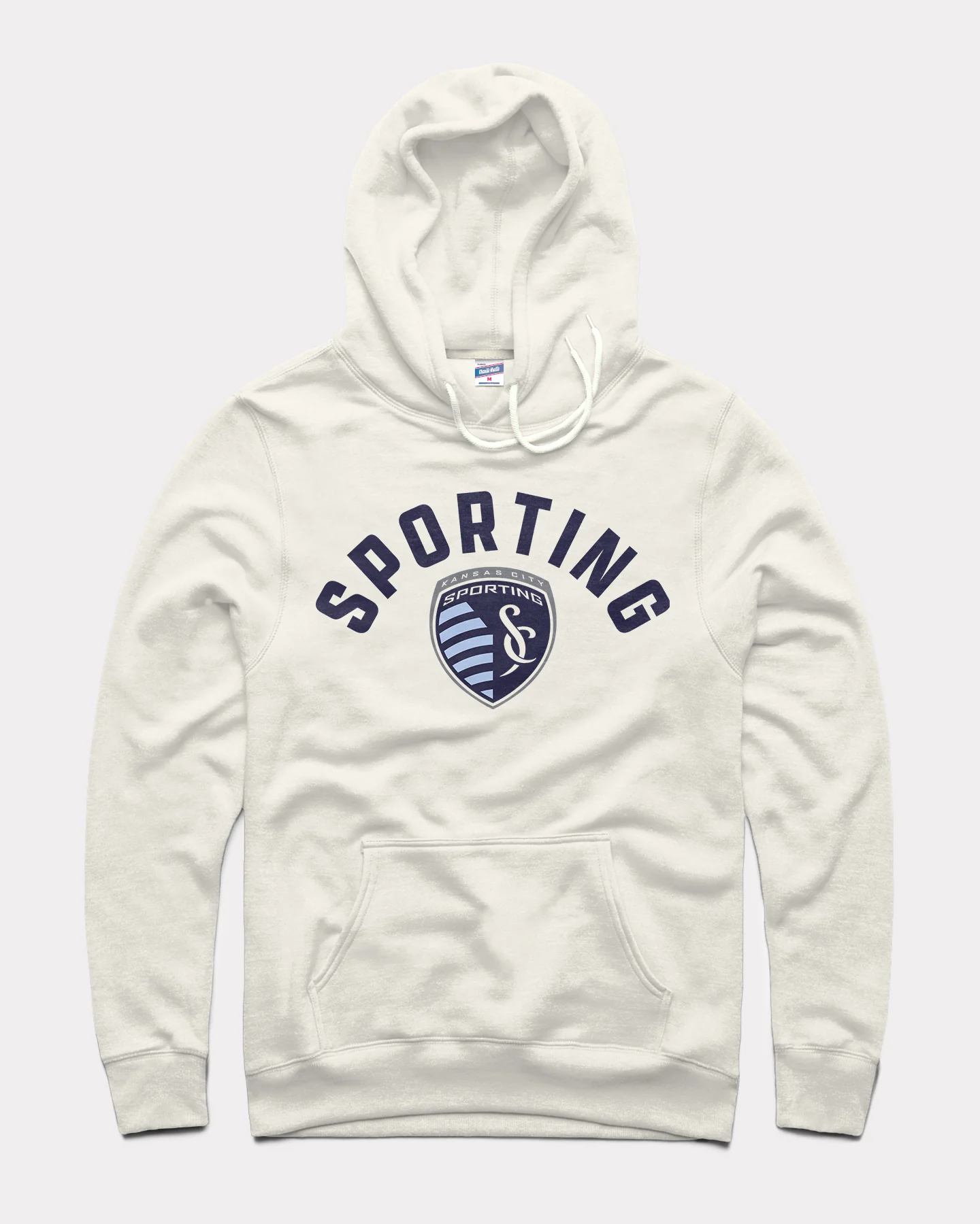 Sporting KC Arch Logo White Hoodie