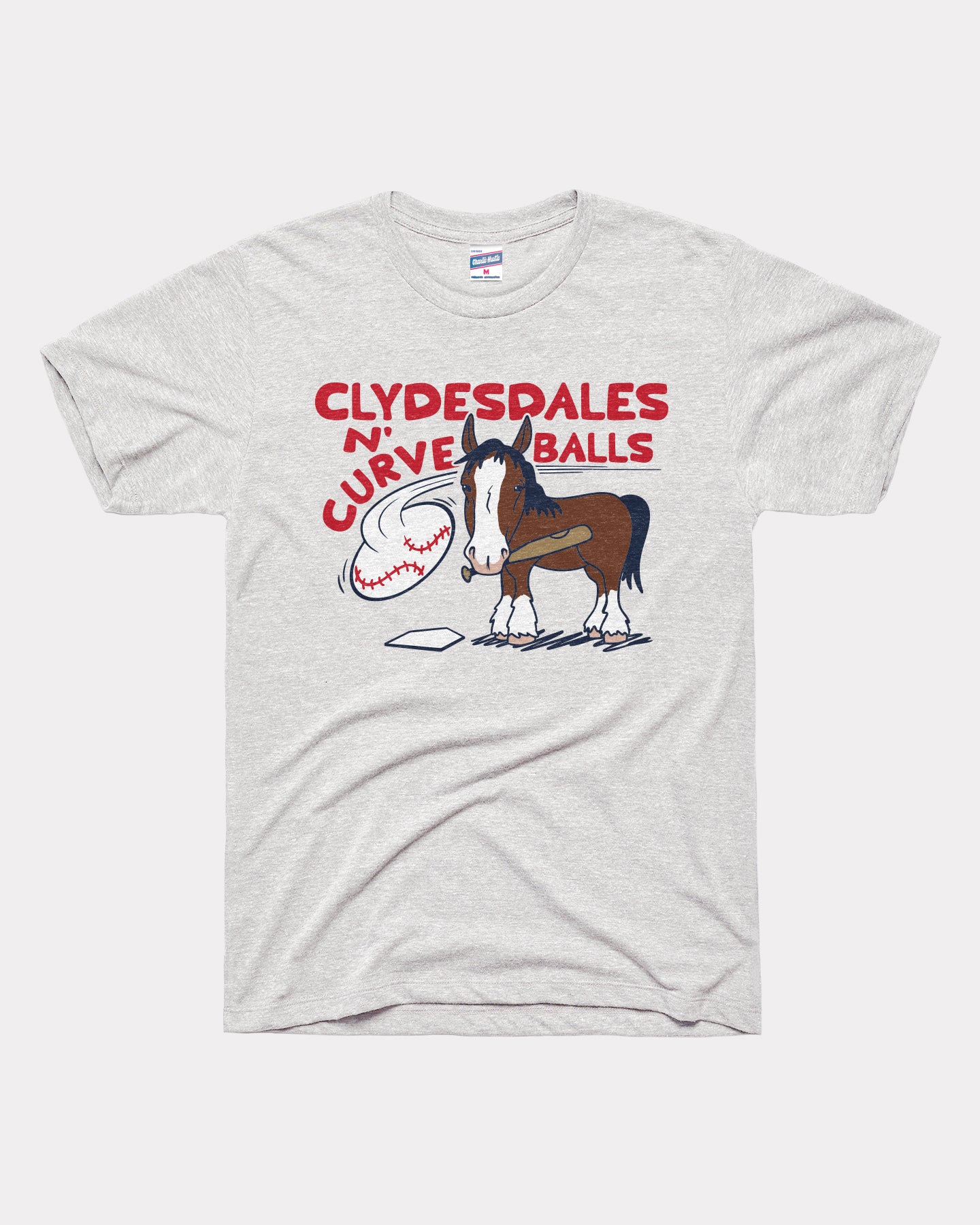 STL Clydesdales & Curveballs Ash T-Shirt - Image 2