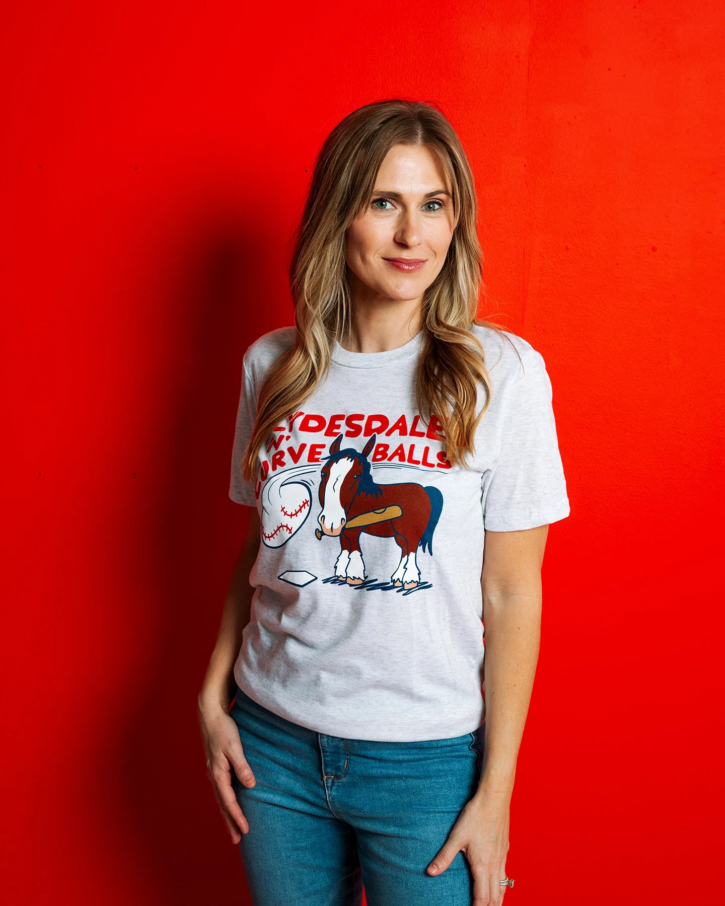 STL Clydesdales & Curveballs Ash T-Shirt - Image 3