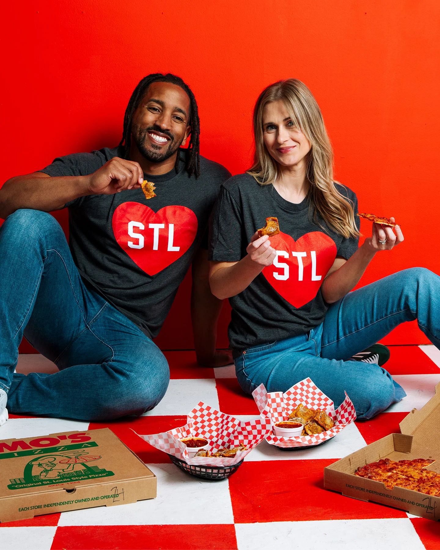 STL Heart Black T-Shirt - Image 3