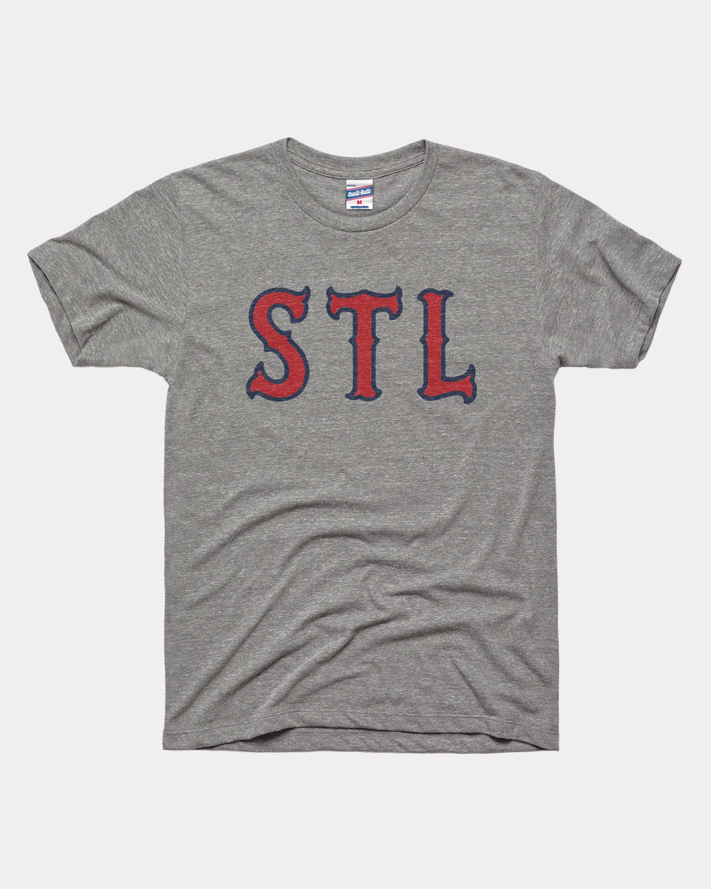 STL Vintage Font Grey T-Shirt