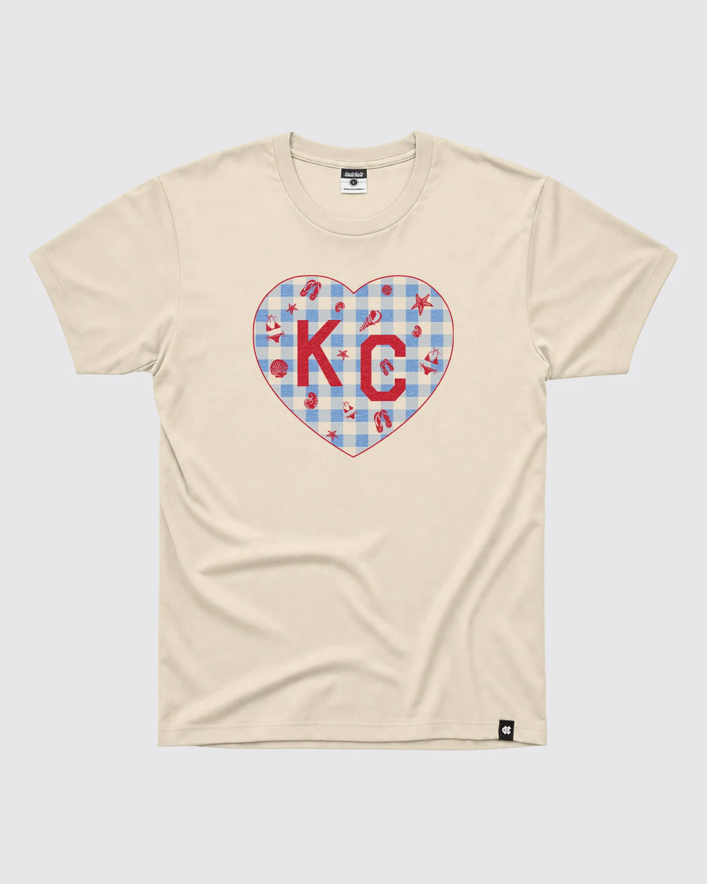 Summertime KC Heart Oatmeal T-Shirt