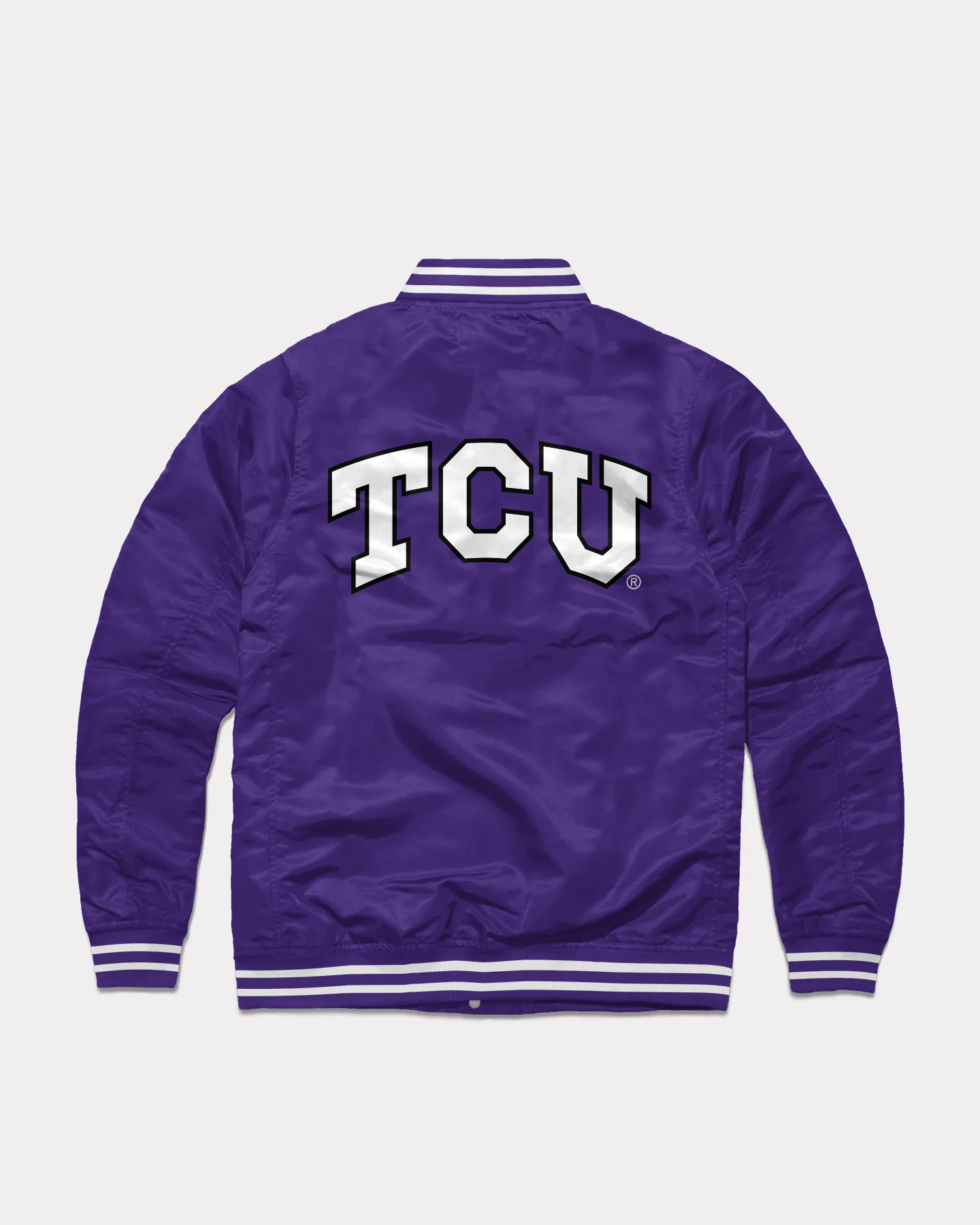 TCU Horned Frogs Purple Letterman Jacket - Image 2