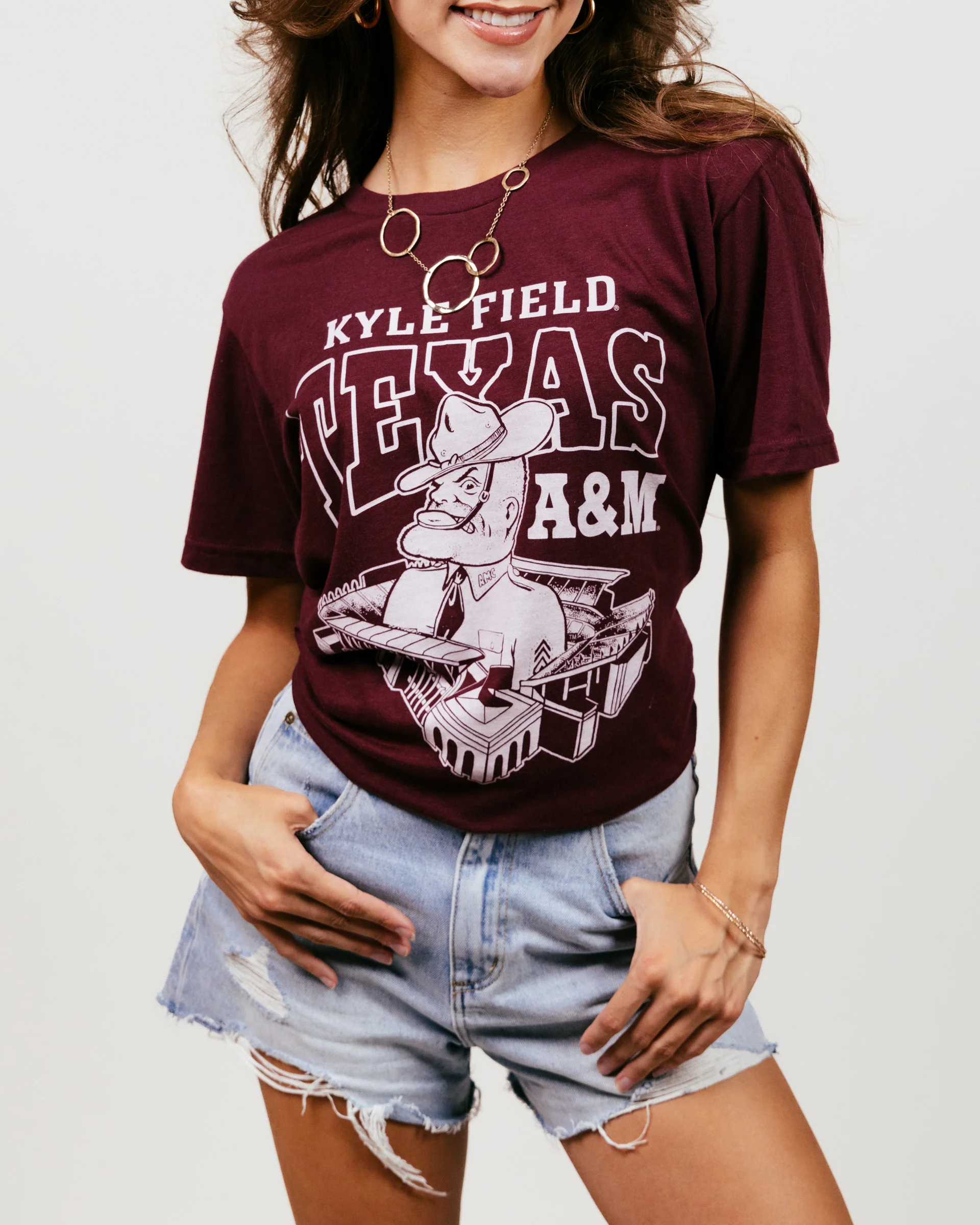 Texas A&M Aggies Kyle Field Maroon T-Shirt - Image 2