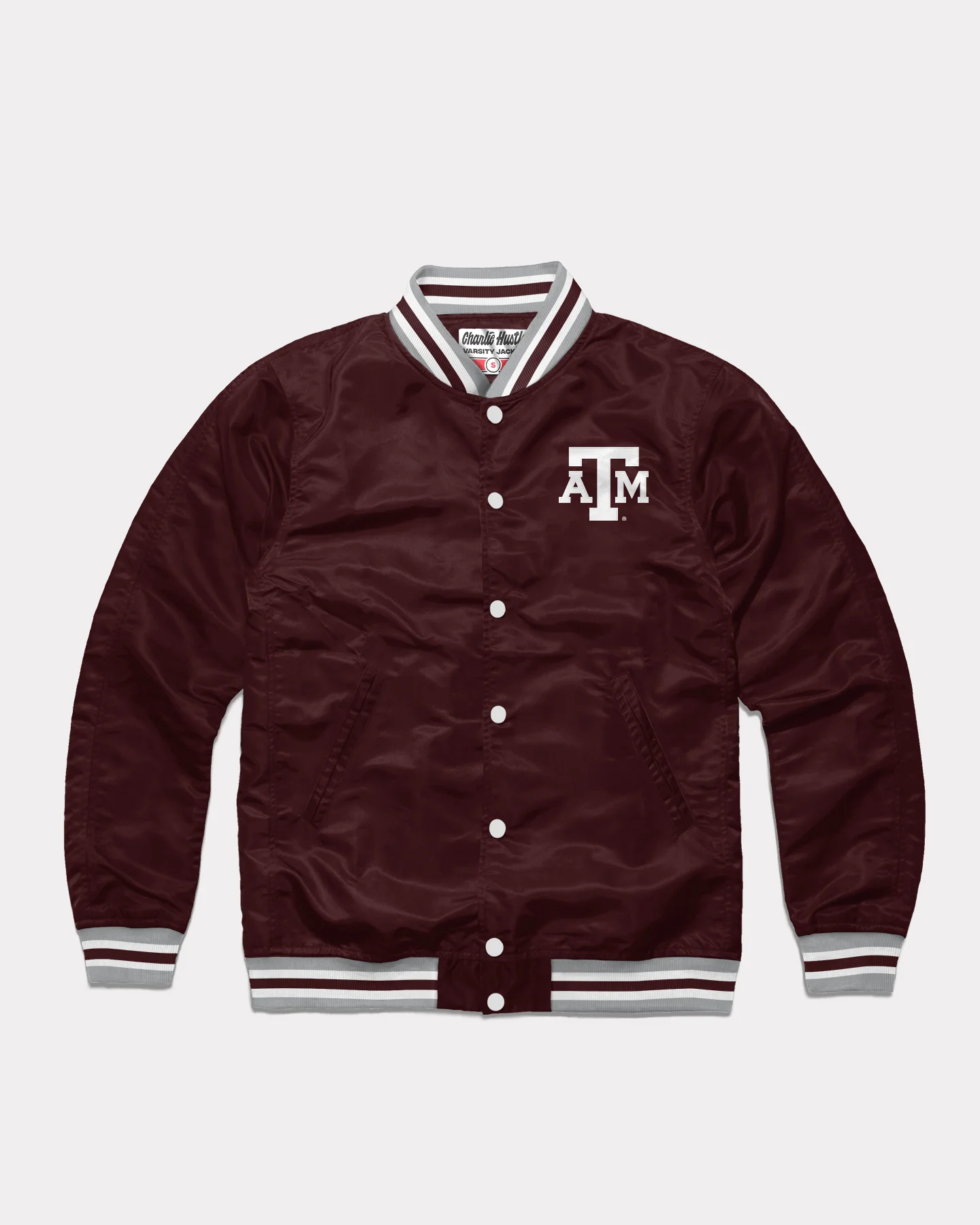 Texas A&M Aggies Script Maroon Letterman Jacket