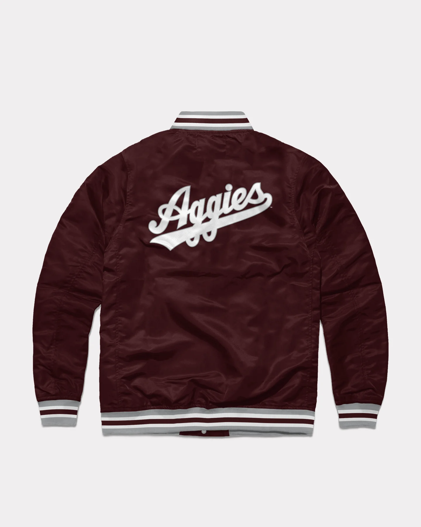 Texas A&M Aggies Script Maroon Letterman Jacket - Image 2