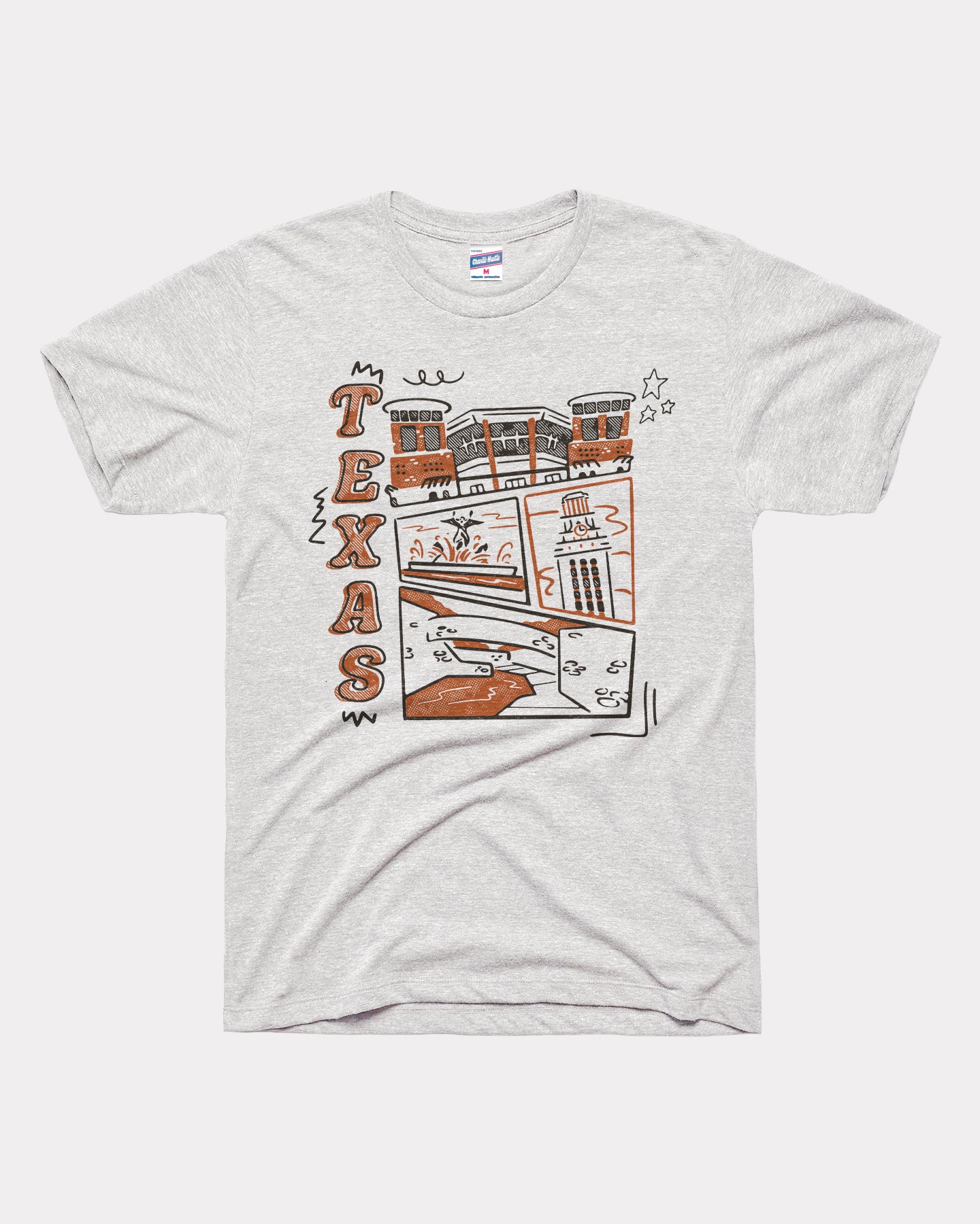 Texas Campus Landmarks Ash T-Shirt