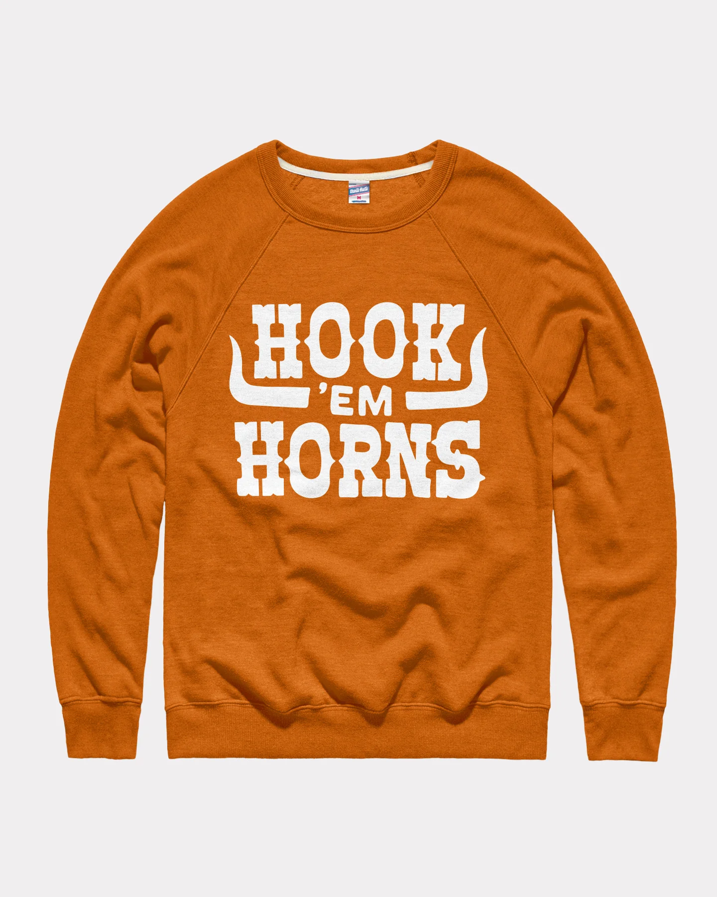 Texas Longhorns Hook Em Horns Orange Crewneck