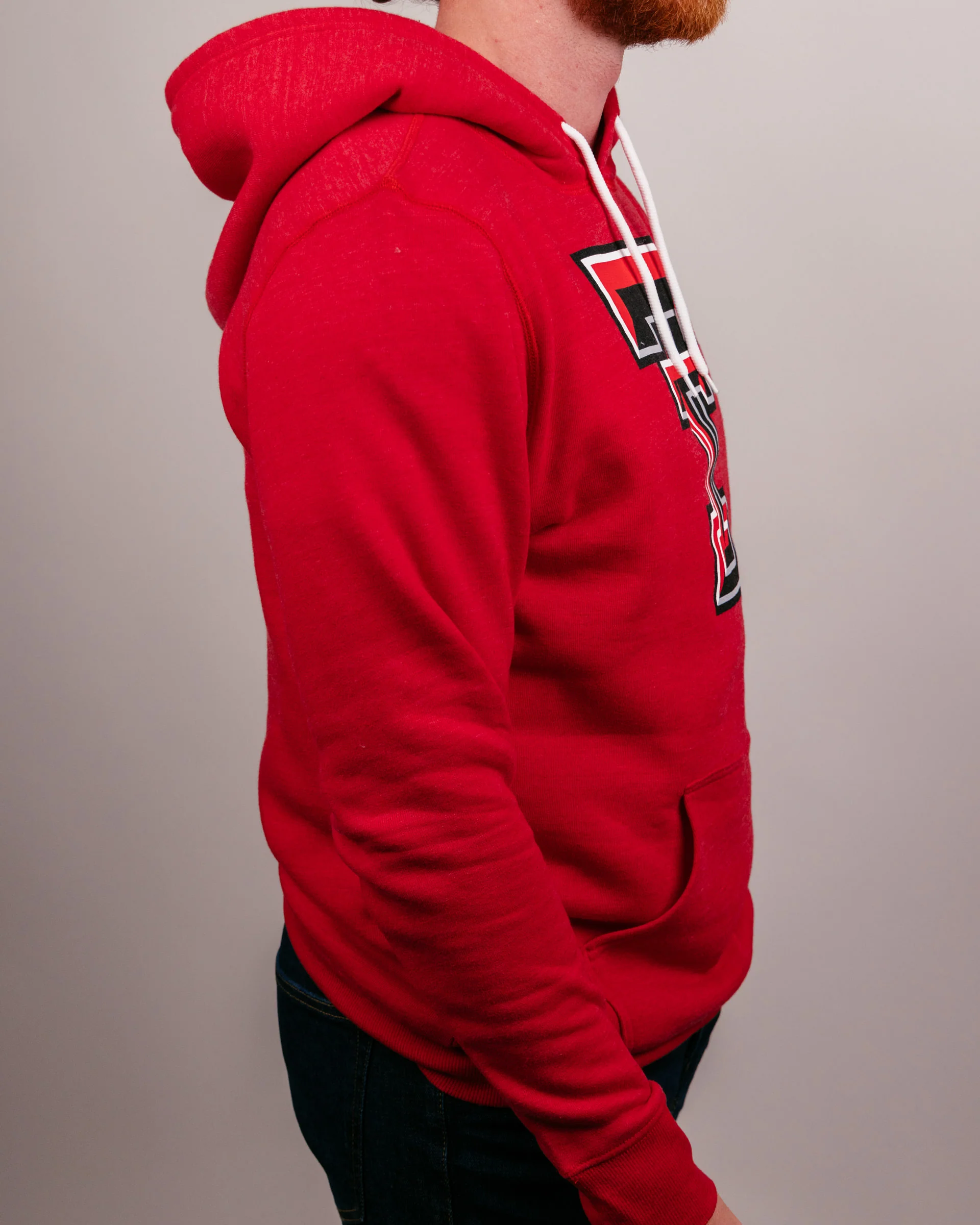 Texas Tech Red Raiders Logo Red Hoodie - Image 3