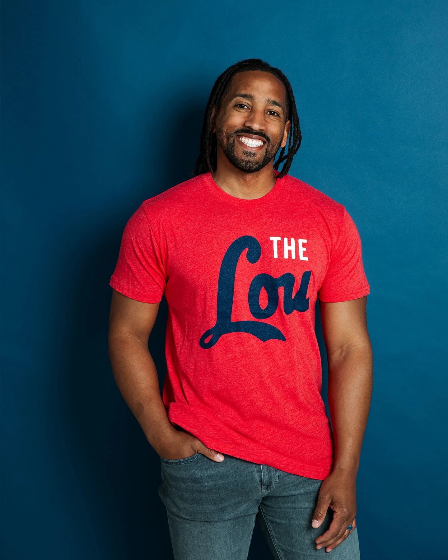 The Lou Script Red T-Shirt