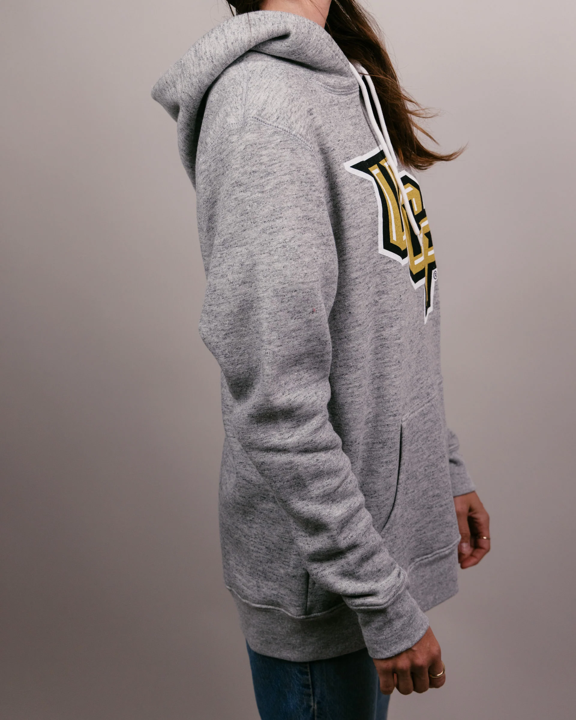 UCF Knights Logo Athletic Grey Hoodie - Image 3