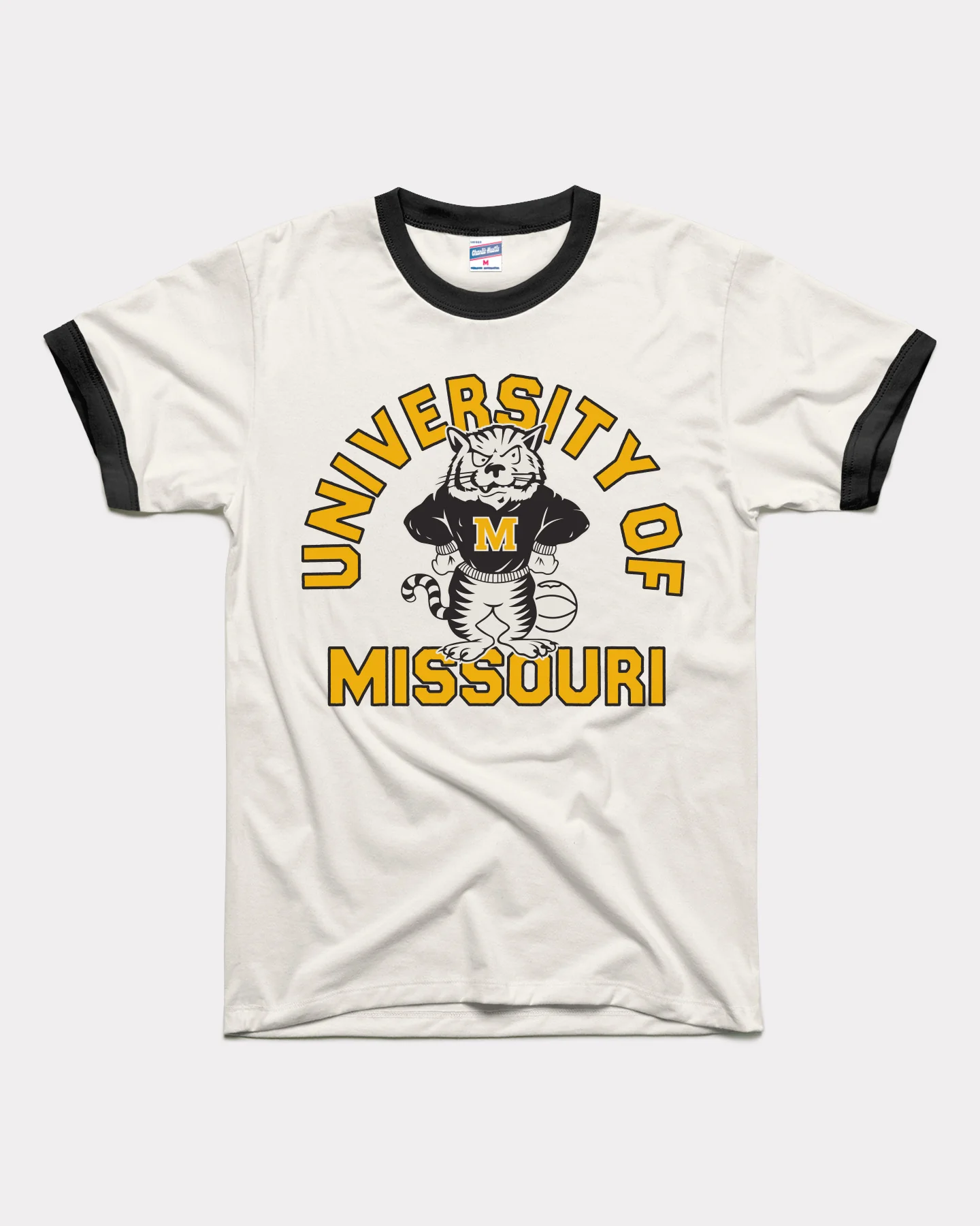 University of Missouri Tigers Vault White & Black Ringer