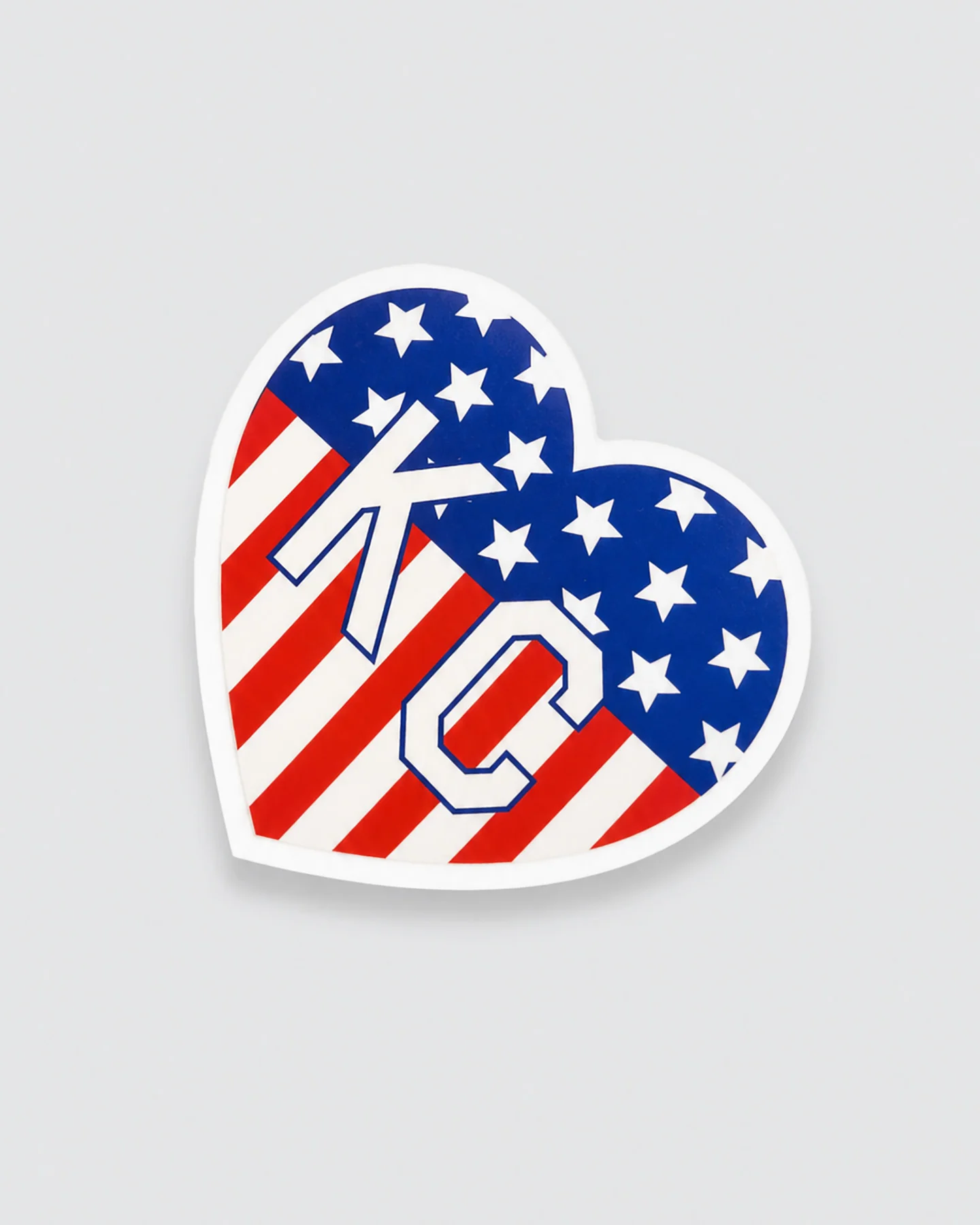 USA KC Heart Sticker