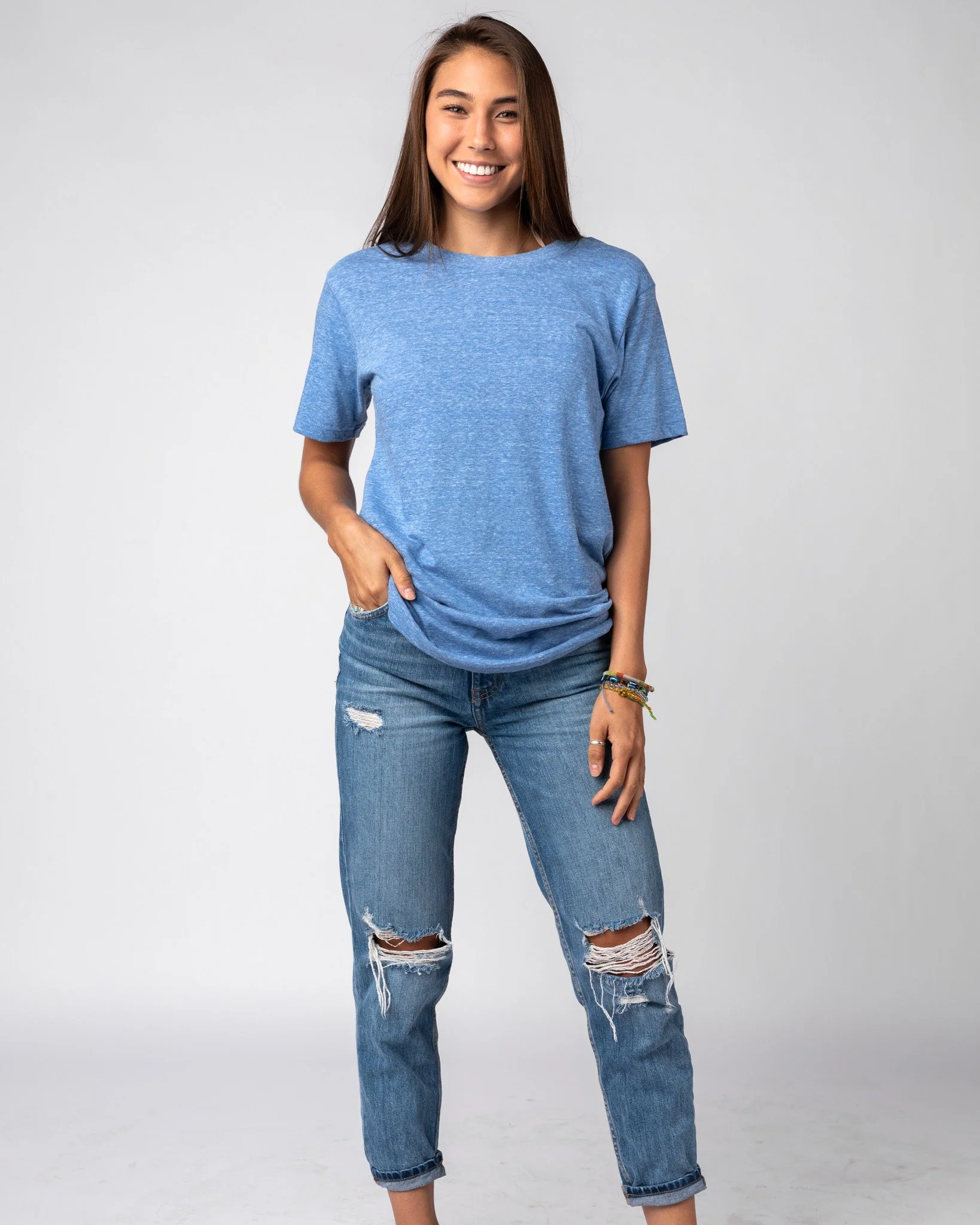 Vintage Blue Unisex Essential T-Shirt - Image 6
