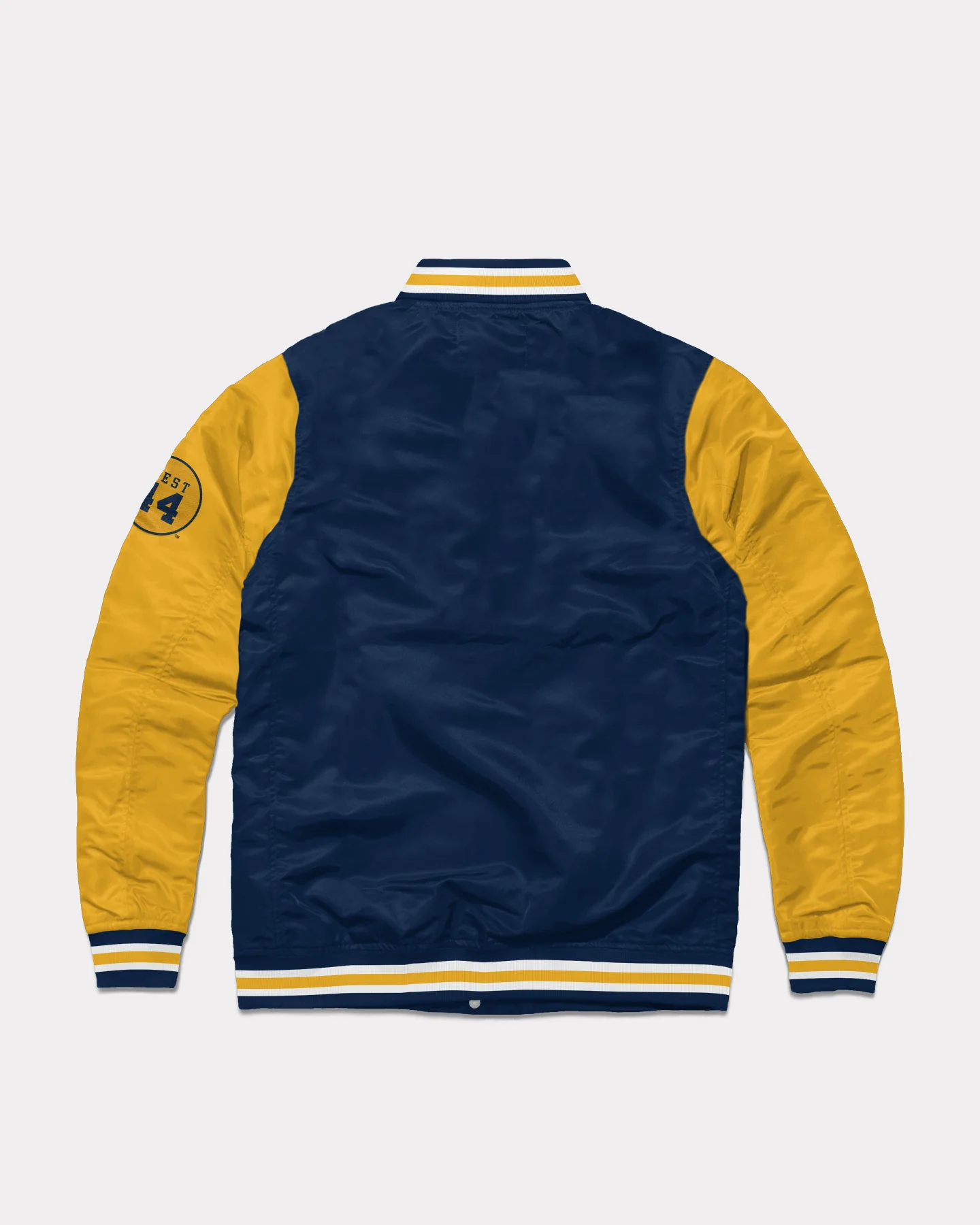 West Virginia Jerry West Letterman Navy Jacket - Image 2