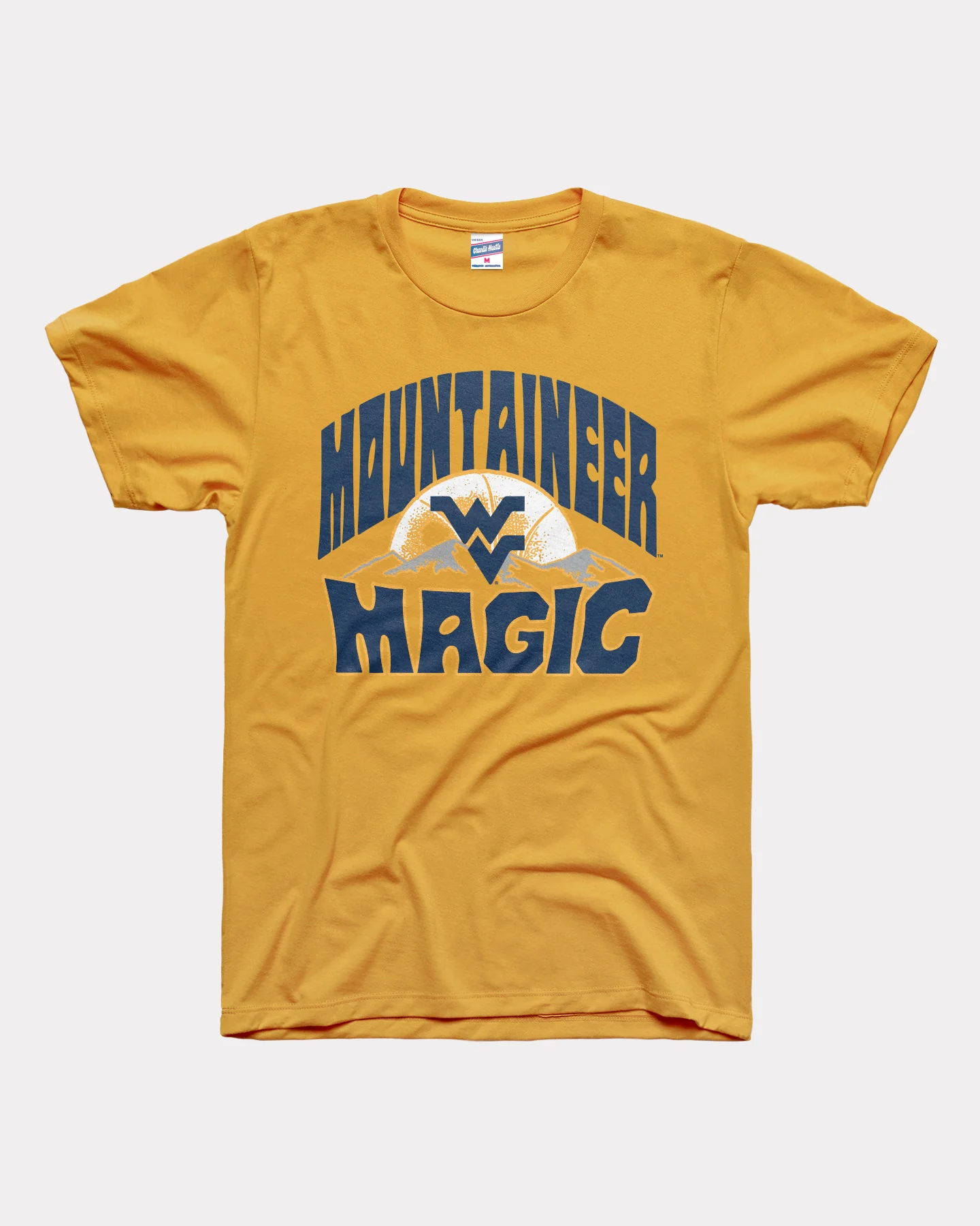 West Virginia Mountaineer Magic Gold Tee