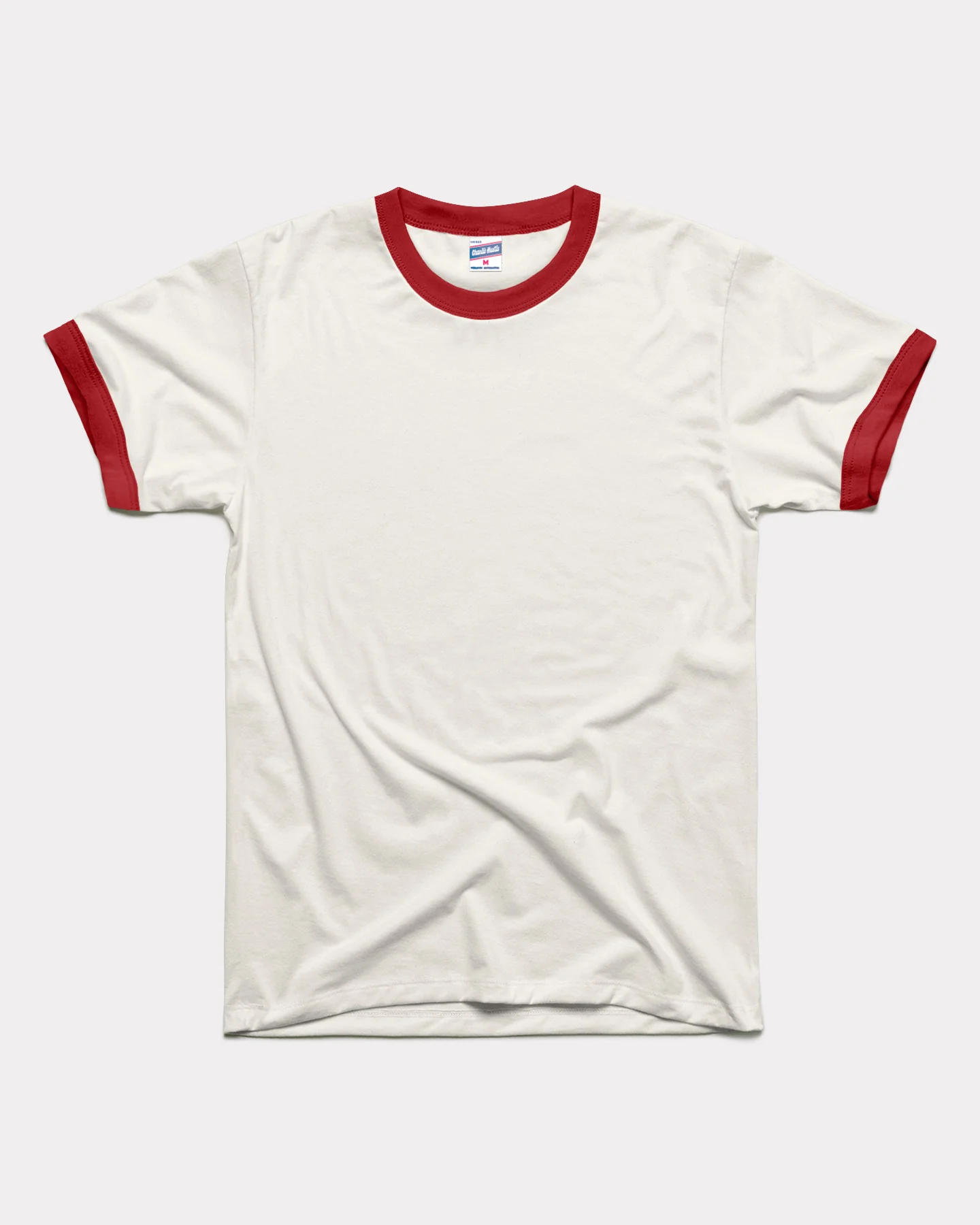 White & Cardinal Unisex Essential Ringer