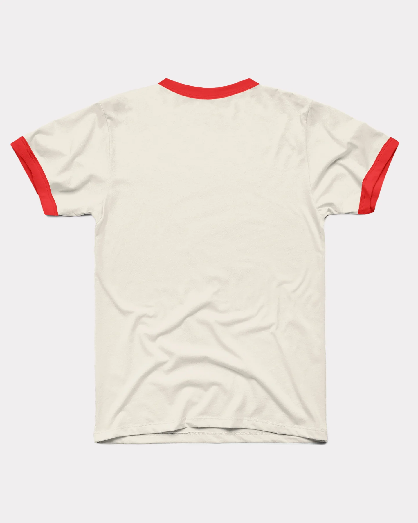 White & Red Unisex Essential Ringer - Image 2