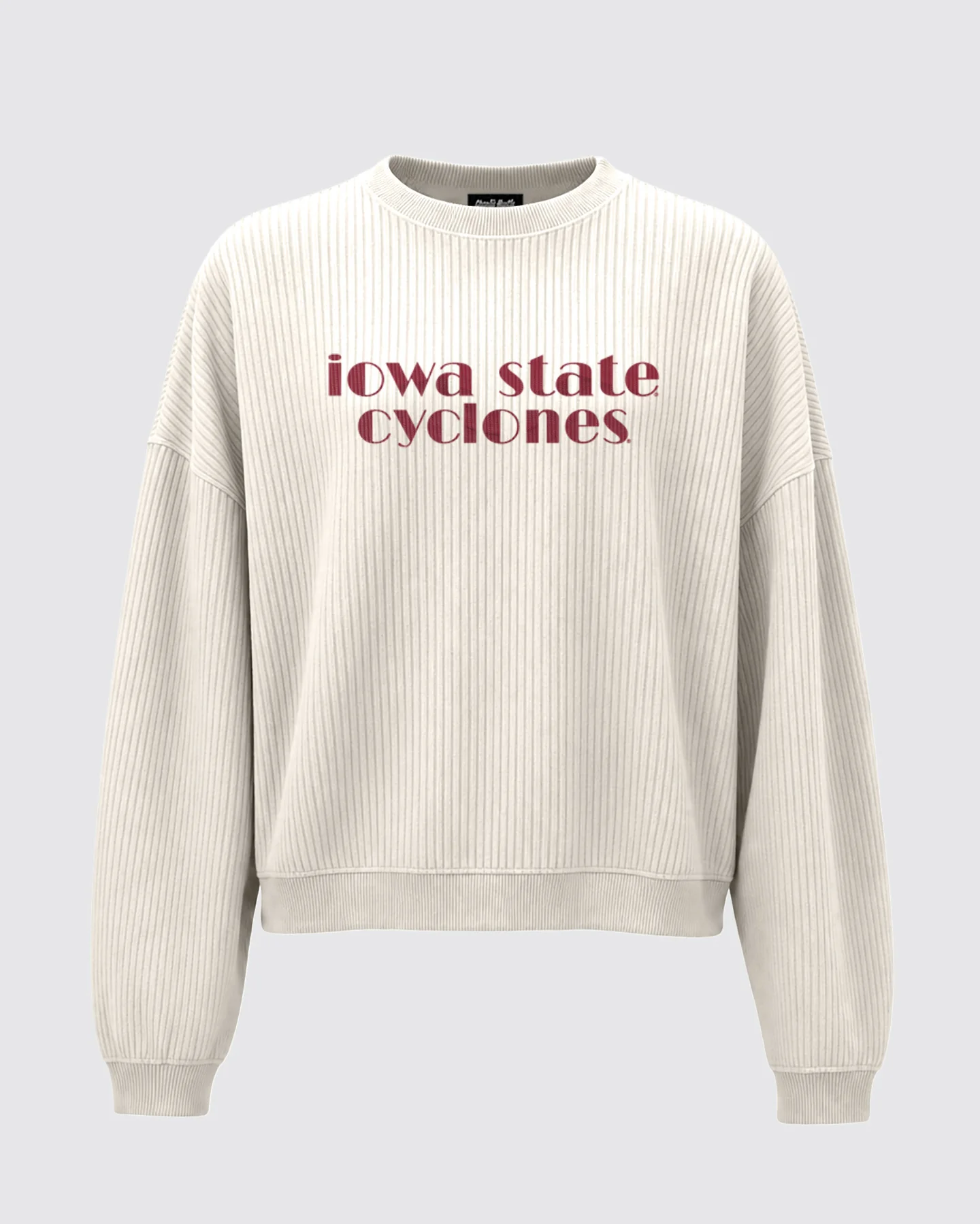 Women's Iowa State Cyclones Natural Corded Crew