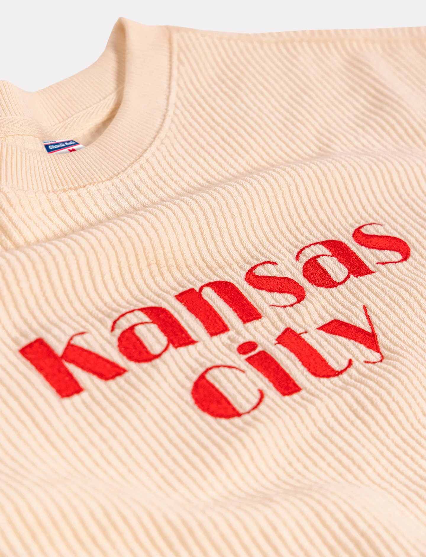 Women's Kansas City Natural Corded Crew - Image 3