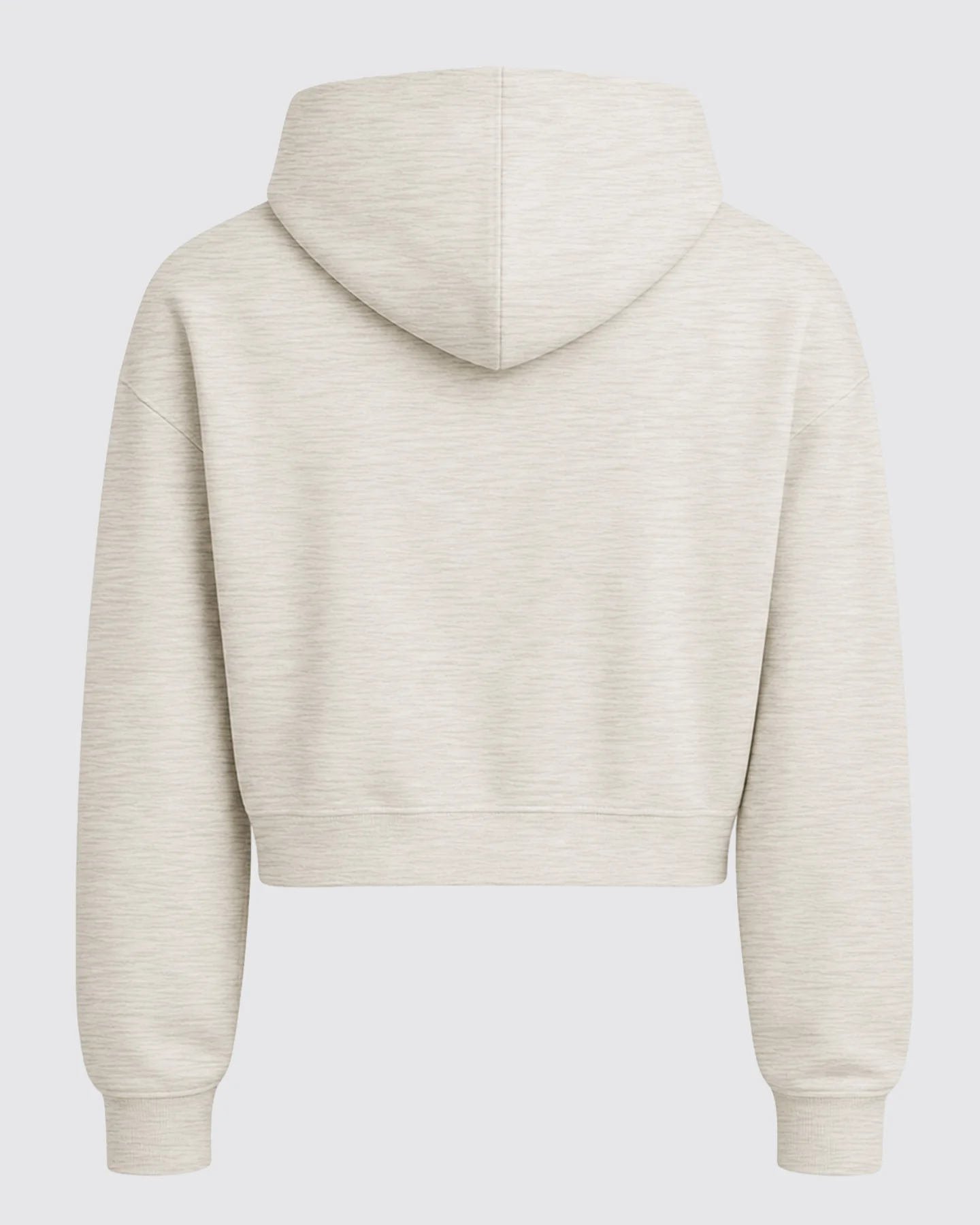 Women's Kansas City Script Ash Heritage Crop Hoodie - Image 2