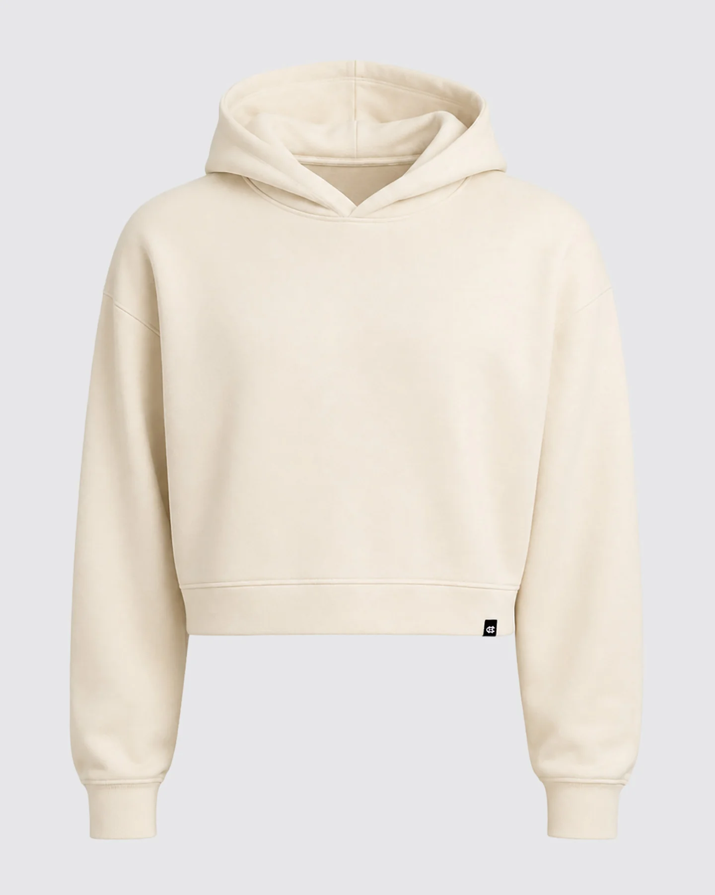 Women's Stone Essential Layered Heritage Crop Hoodie